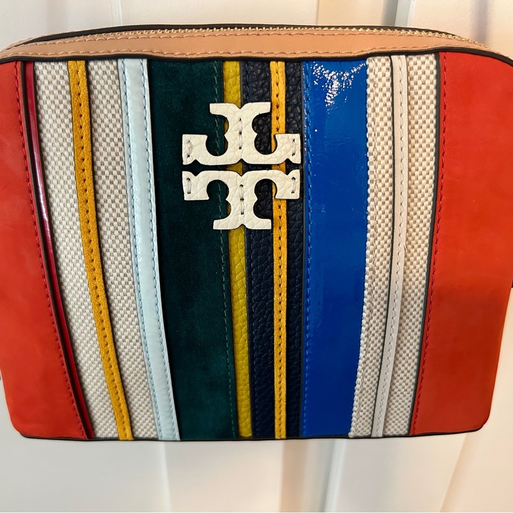 Tory Burch McGraw Stripe Crossbody Purse - Picture 3 of 9